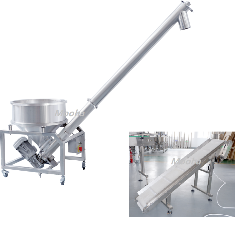 3 MH-300P powder VFFS feeder and conveyor 3 Alimentador y transportador VFFS de polvo MH-300P