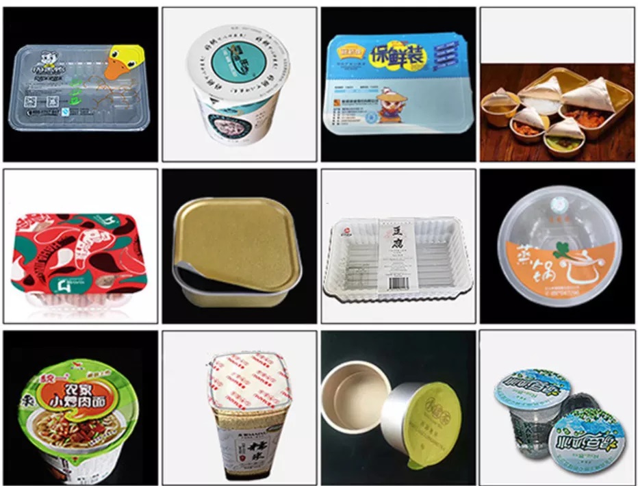 cup filling sealing sample muestra de sellado de llenado de vasos