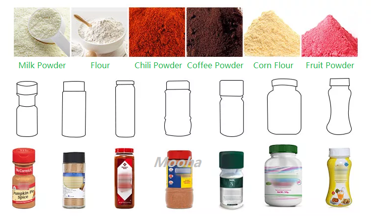 01P powder bottling machine Máquina embotelladora de polvo 01P