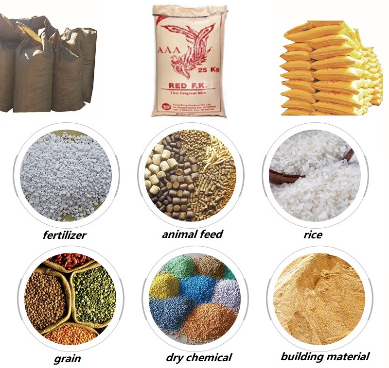 50kg granule filling 2 Relleno de granulado de 50 kg 2