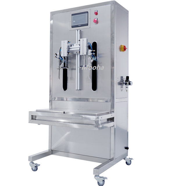 Máquina llenadora y embotelladora de líquidos, champú, crema y jugo, 500g ~ 25kg (personalización para cabezales de llenado 2/3/4)
