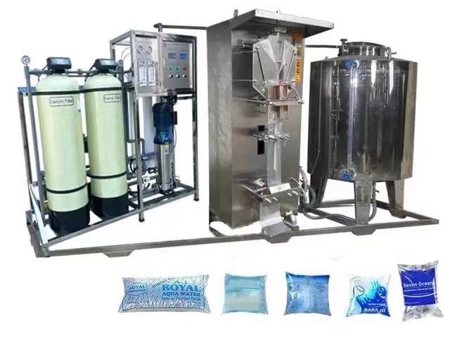 water filling sealing line set conjunto de línea de sellado de llenado de agua