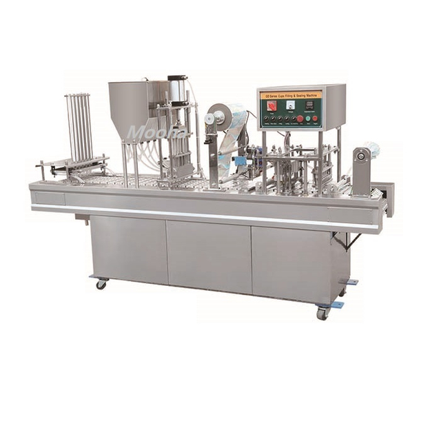 Máquina automática de llenado y sellado de vasos, máquina de llenado y sellado de vasos de yogur, envasador de botellas de salsa de palomitas de maíz y jugo