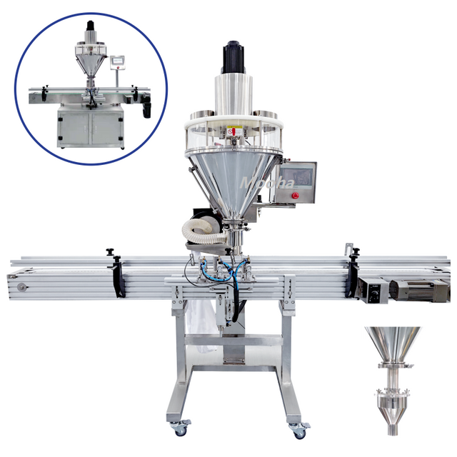 Máquina llenadora de botellas de polvo de 2 ~ 5000g, llenadora de barrena de tornillo, máquina de enlatado de polvo picante, máquina llenadora de botellas de sal