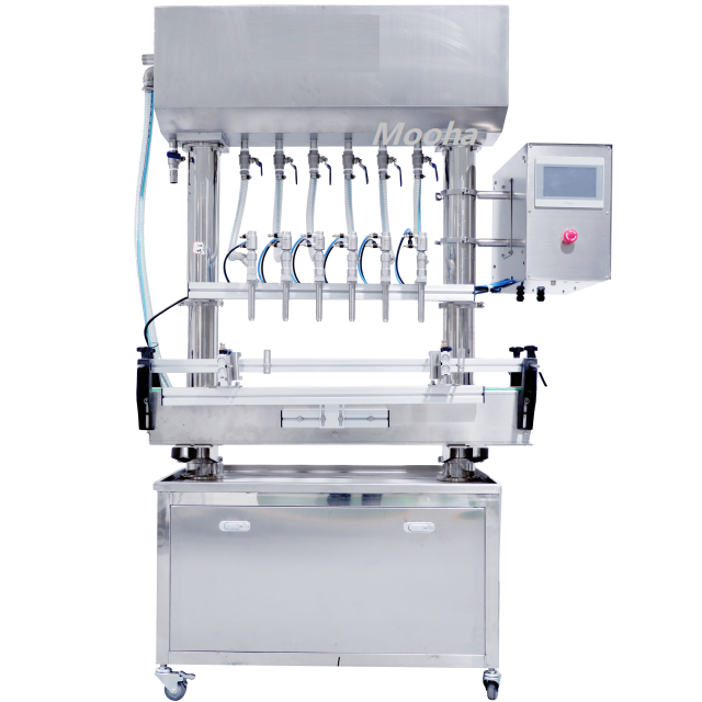 Máquina embotelladora de líquidos de 20 ~ 2000 ml Máquina de llenado de agua con detergente de 6 cabezales (personalización para 6 ~ 12 cabezales)